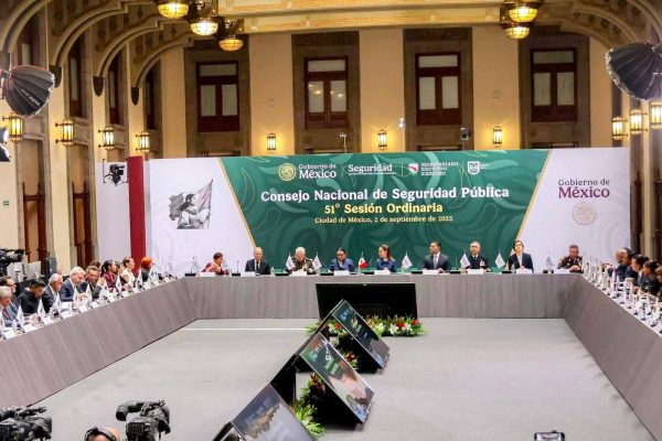 PARTICIPA EL GOBERNADOR EN CONSEJO NACIONAL DE SEGURIDAD PÚBLICA, ENCABEZADA POR CLAUDIA SHEINBAUM