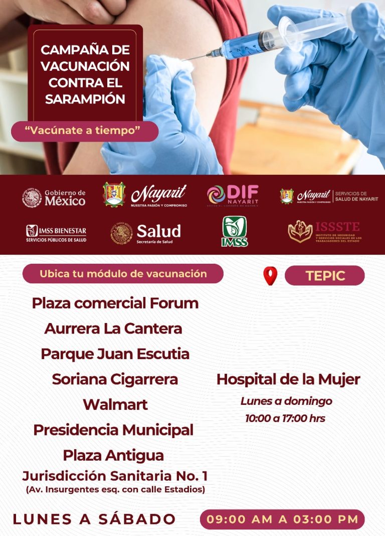 ¿QUIERES VACUNARTE CONTRA EL SARAMPIÓN?. ¡EN ESTOS LUGARES ESTAN LOS MÓDULOS!