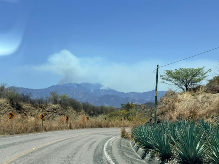EN LA YESCA, NO SOLO HAY NARCOS, TAMBIÉN APAGAN CERRO EL VIGIA